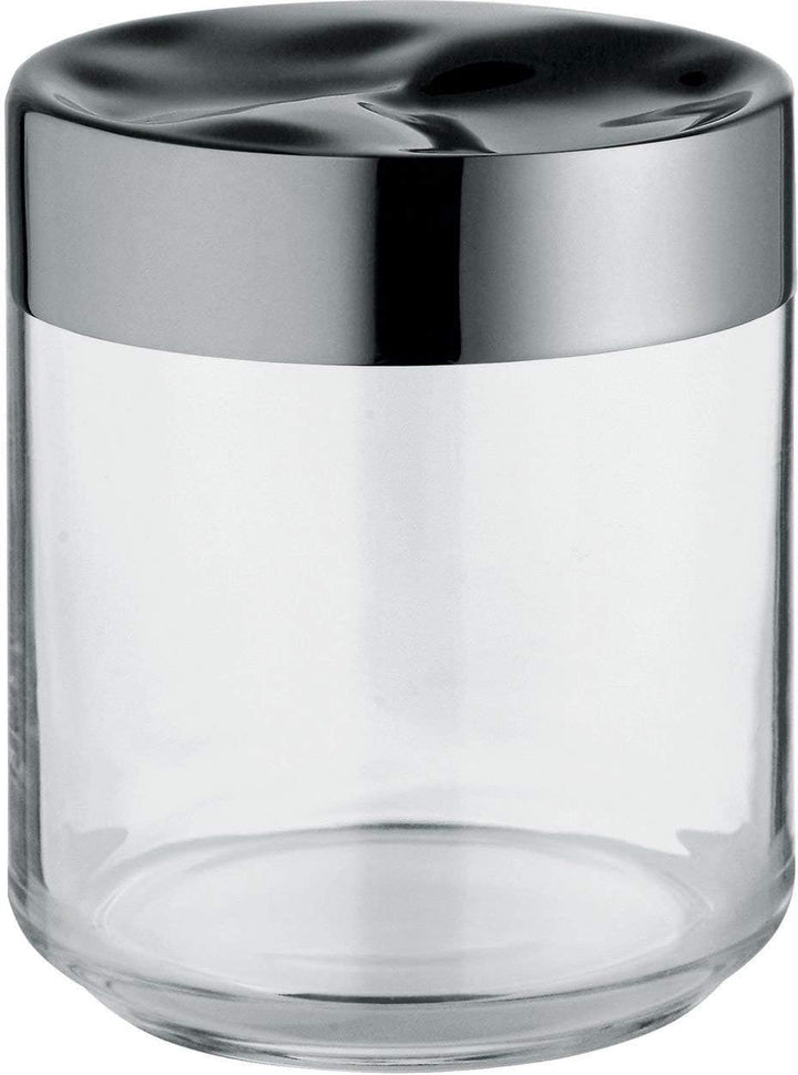 Alessi Julieta LC08 - Hermetisches Design Küchenglas, Glas in Glas mit 18/10 Edelstahldeckel, 75 cl