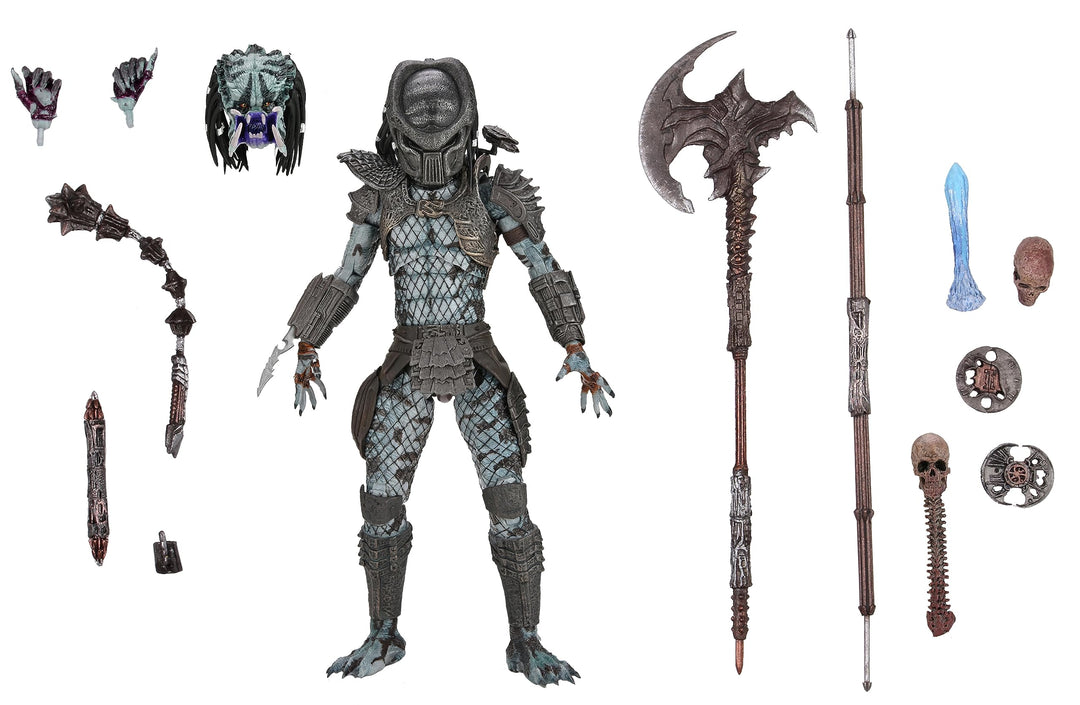 NECA Predator Actionfigur Ultimate Warrior Predator aus Kunststoff, Geschenkverpackung.