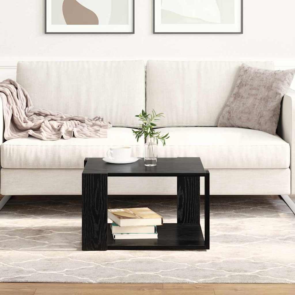 vidaXL Couchtisch Schwarz Eiche 51,5x51,5 x 30cm Holzwerkstoff Zeitgenössisch quadratisch für den Wo