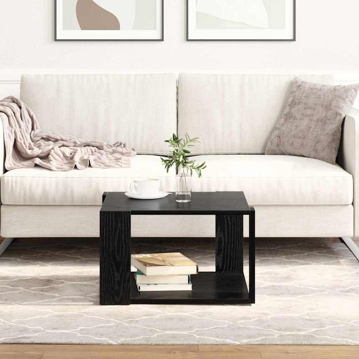 vidaXL Couchtisch Schwarz Eiche 51,5x51,5 x 30cm Holzwerkstoff Zeitgenössisch quadratisch für den Wo