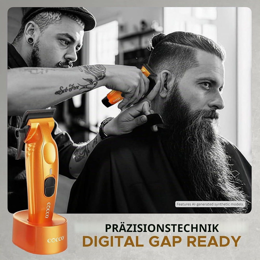 Cocco® Hyper Veloce Pro Clipper Collection: Präzisions-Schermaschine für Profis - Digital Gap™ Graph