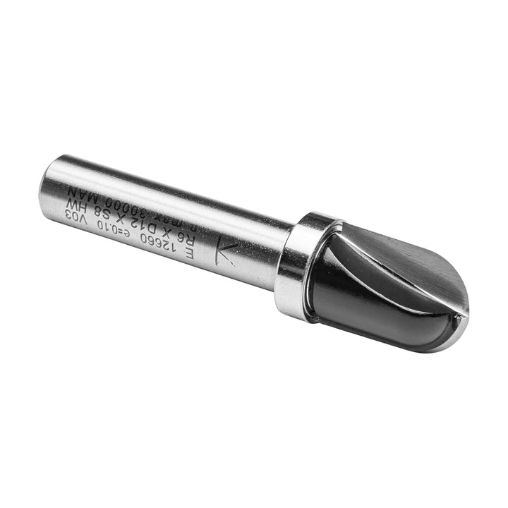 ENT 12660 Wasserrinnenfräser HW, Schaft (S) 8 mm, Durchmesser (D) 12 mm, NL 16 mm, R 6 mm, SL 32 mm,