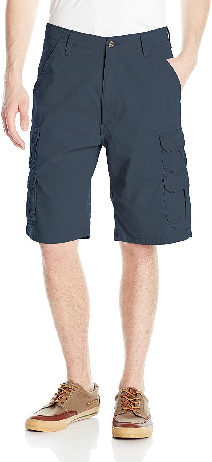 Wrangler Authentics Herren Big & Tall Premium Twill Cargo-Shorts, Mitternacht/Ausflug, einfarbig (Mi