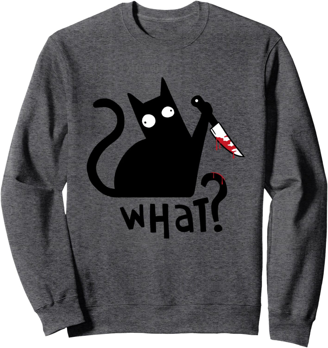 Lustiges Katzen Mieze Katze Katzenmama Psycho Katze Sweatshirt