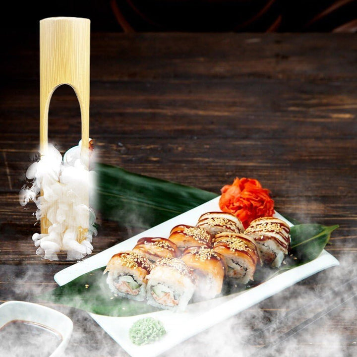 Bambus Sashimi Dekoration Sushi Teller Ornament Trockeneis Bambus Eimer Kaltes Gericht Dekoration Fü