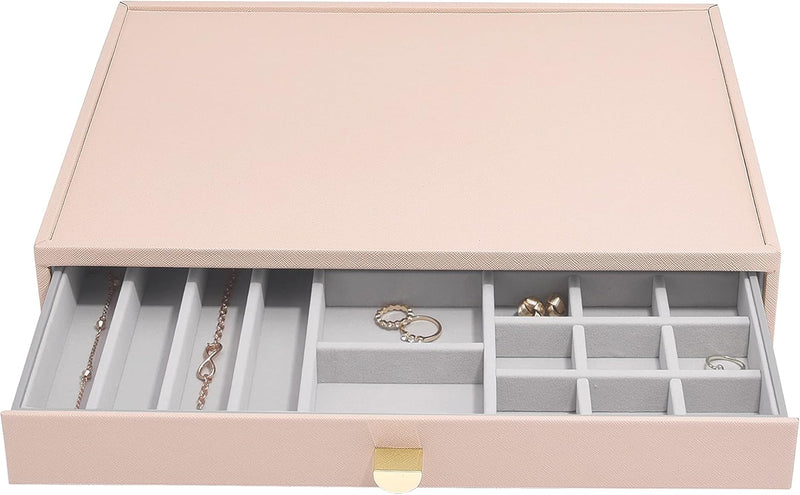 Stackers Blush Supersize All In One Jewellery Drawer Layer Blush Pink, Blush Pink