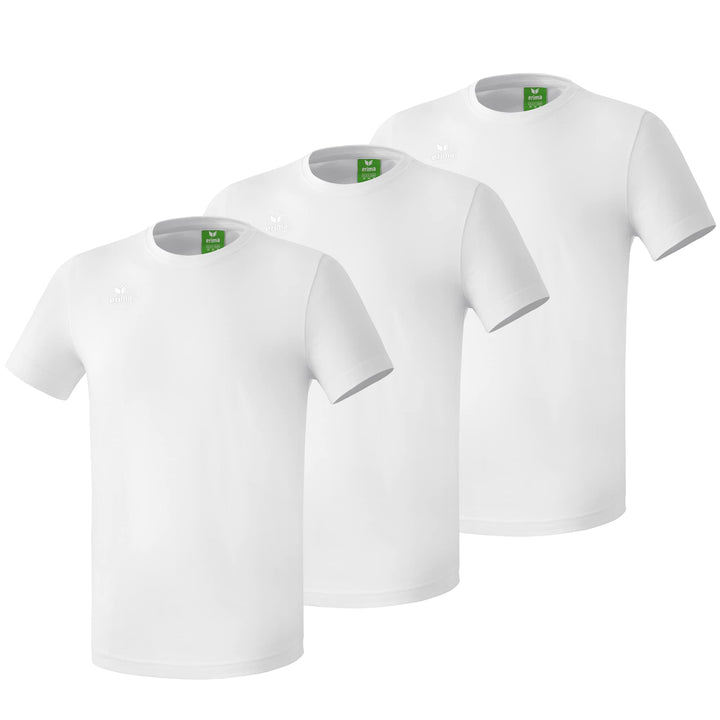 Erima Unisex 3er Pack Teamsport T-Shirt XXL Weiss, XXL Weiss