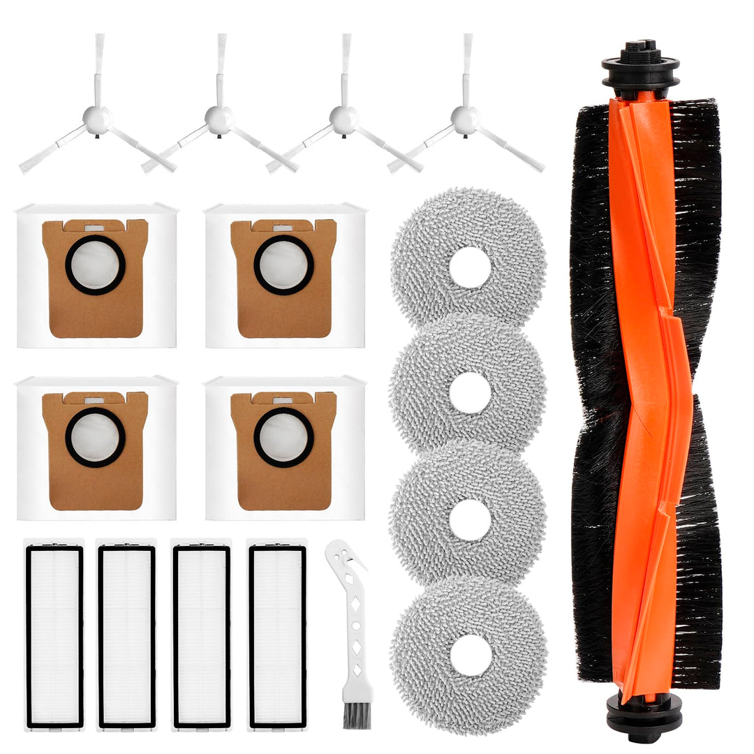 18 Stück Zubehör kompatibel für Xiaomi Robot Vacuum X20+ / X10+ Saugroboter, Ersatzteile Zubehörset