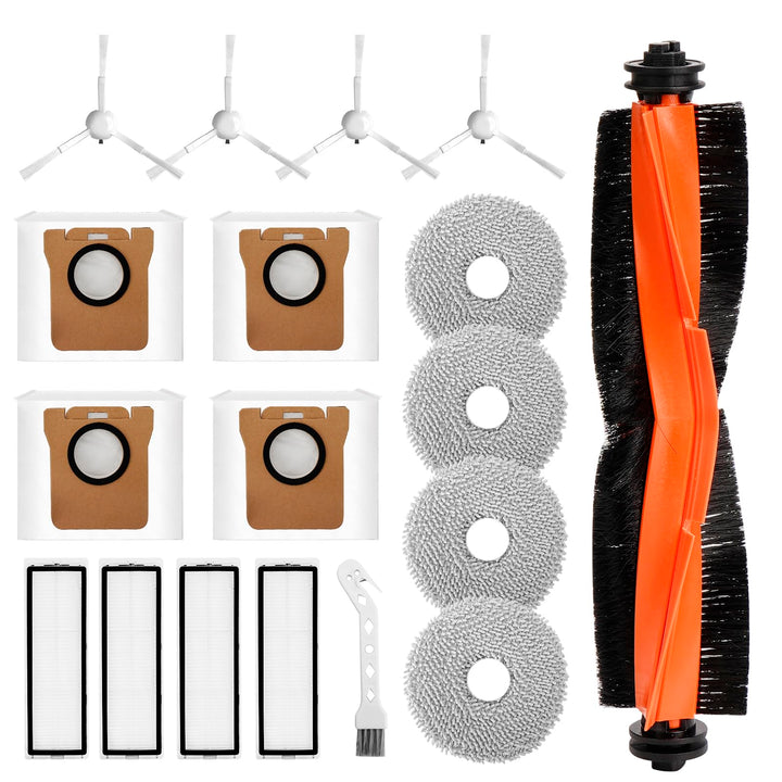18 Stück Zubehör kompatibel für Xiaomi Robot Vacuum X20+ / X10+ Saugroboter, Ersatzteile Zubehörset