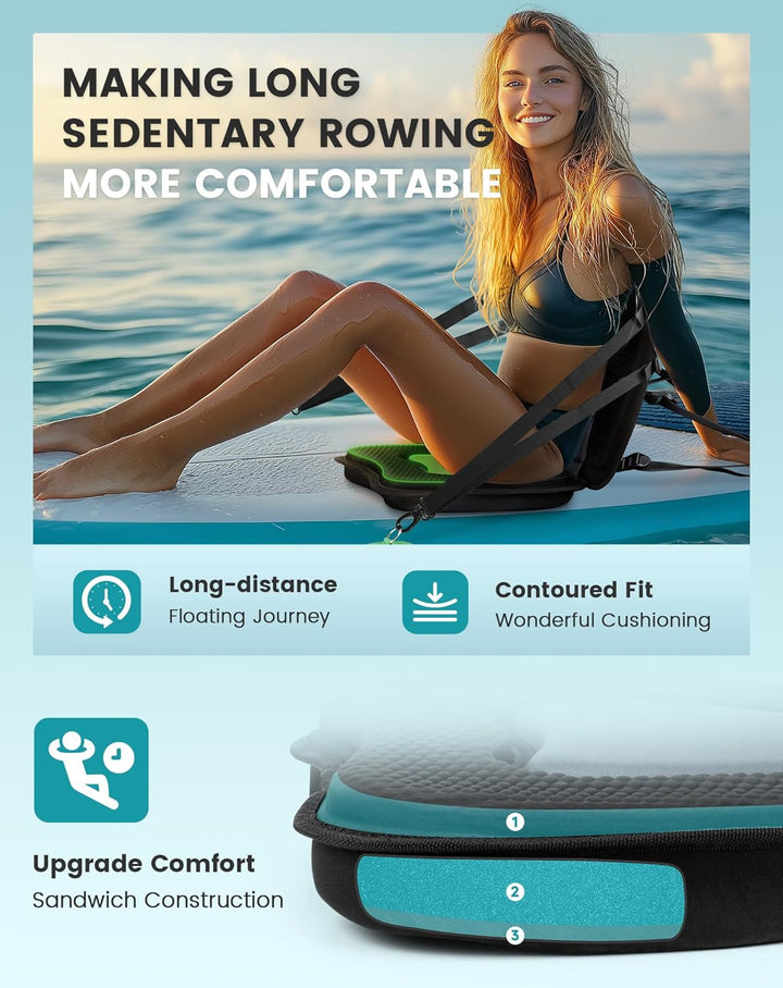 BRANTMAKER SUP Sitz für Stand up Paddle, Kajak Sitz, 120KG Tragkraft Verdickter Sup Sitz Nachrüsten,