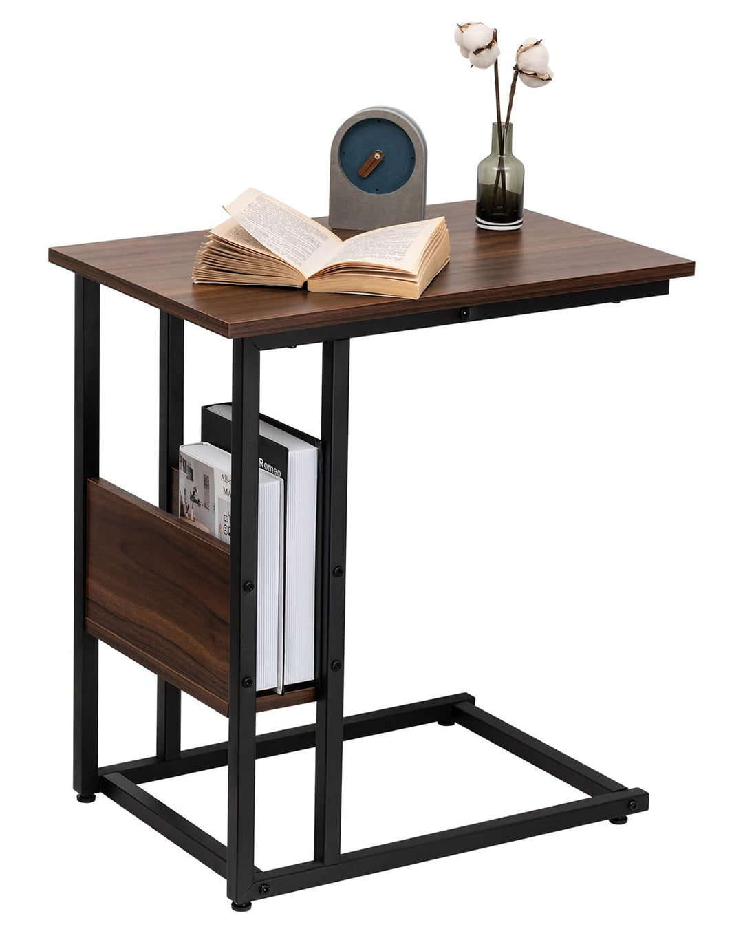 WOLTU Beistelltisch Kaffeetisch Couchtisch Sofatisch Nachttisch Betttisch Laptoptisch, Gestell aus M