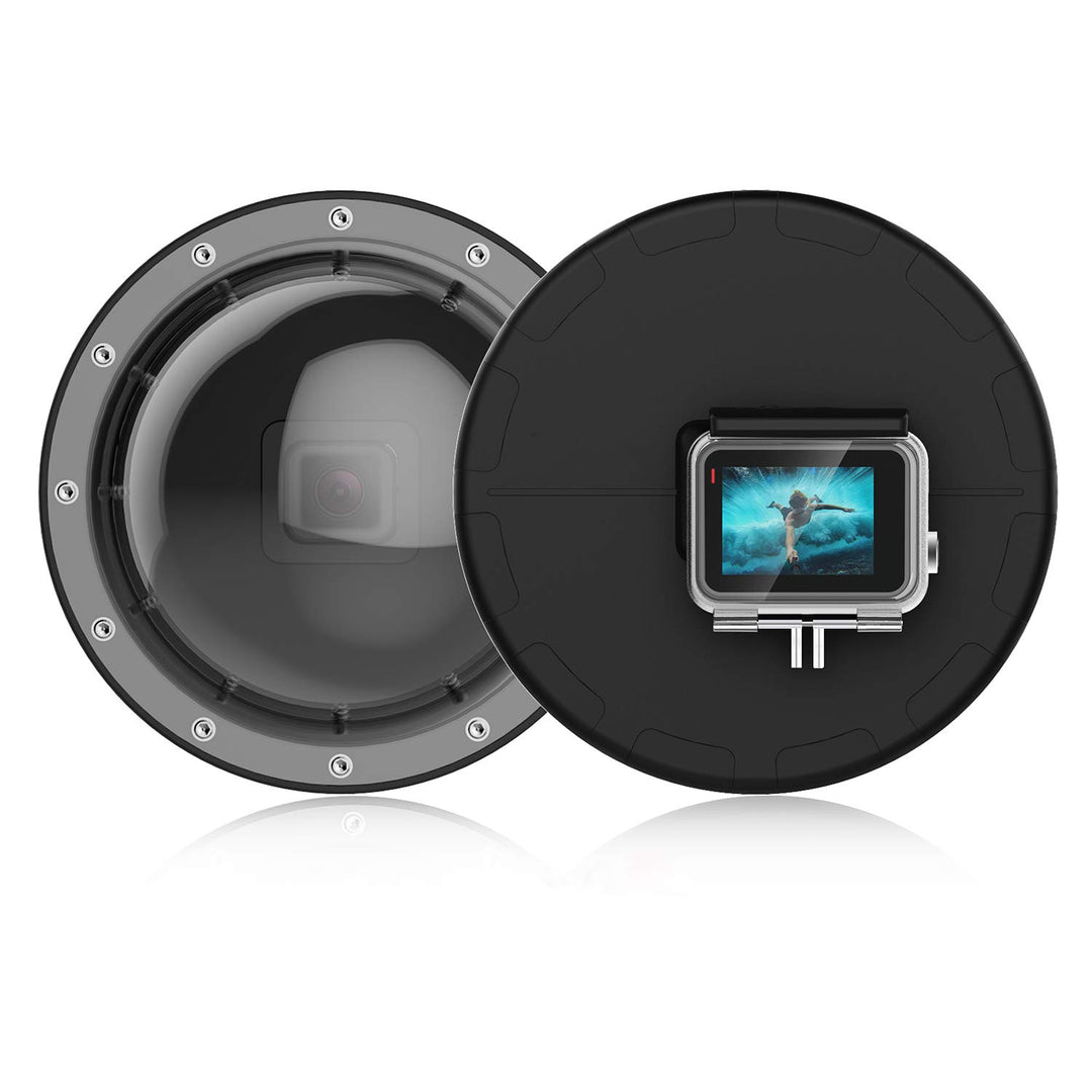 Suptig Dome, Dome Port, Unterwasserkuppel kompatibel für GoPro Hero 7 Black Hero 6 Hero 5 Hero 2018,