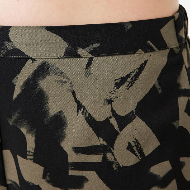 Calvin Klein Damen Sleep Short 000qs6851e Shorts (1er Pack) M Grün (Blurswirls Greyolive), M Grün (B
