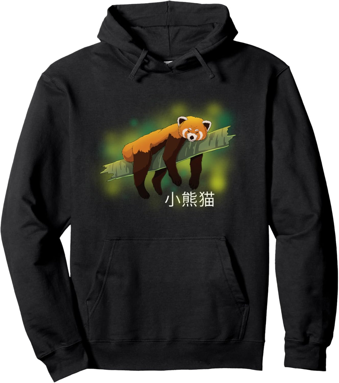 Rote Pandas Netter schlafender chinesischer roter Panda auf Pullover Hoodie