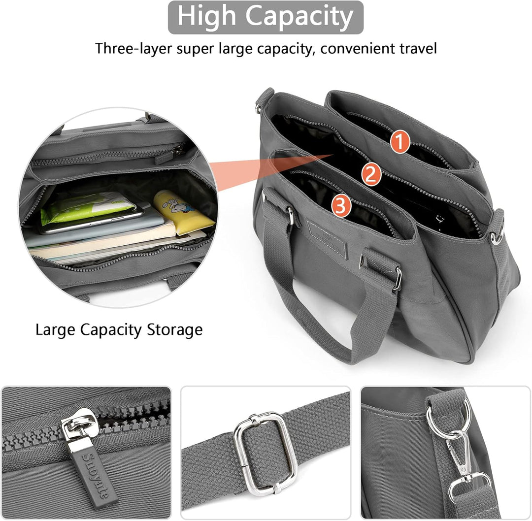 DORRISO Umhängetasche Damen Handtasche Reise Schultertasche Leicht Umhängetaschen Arbeit Täglich Url