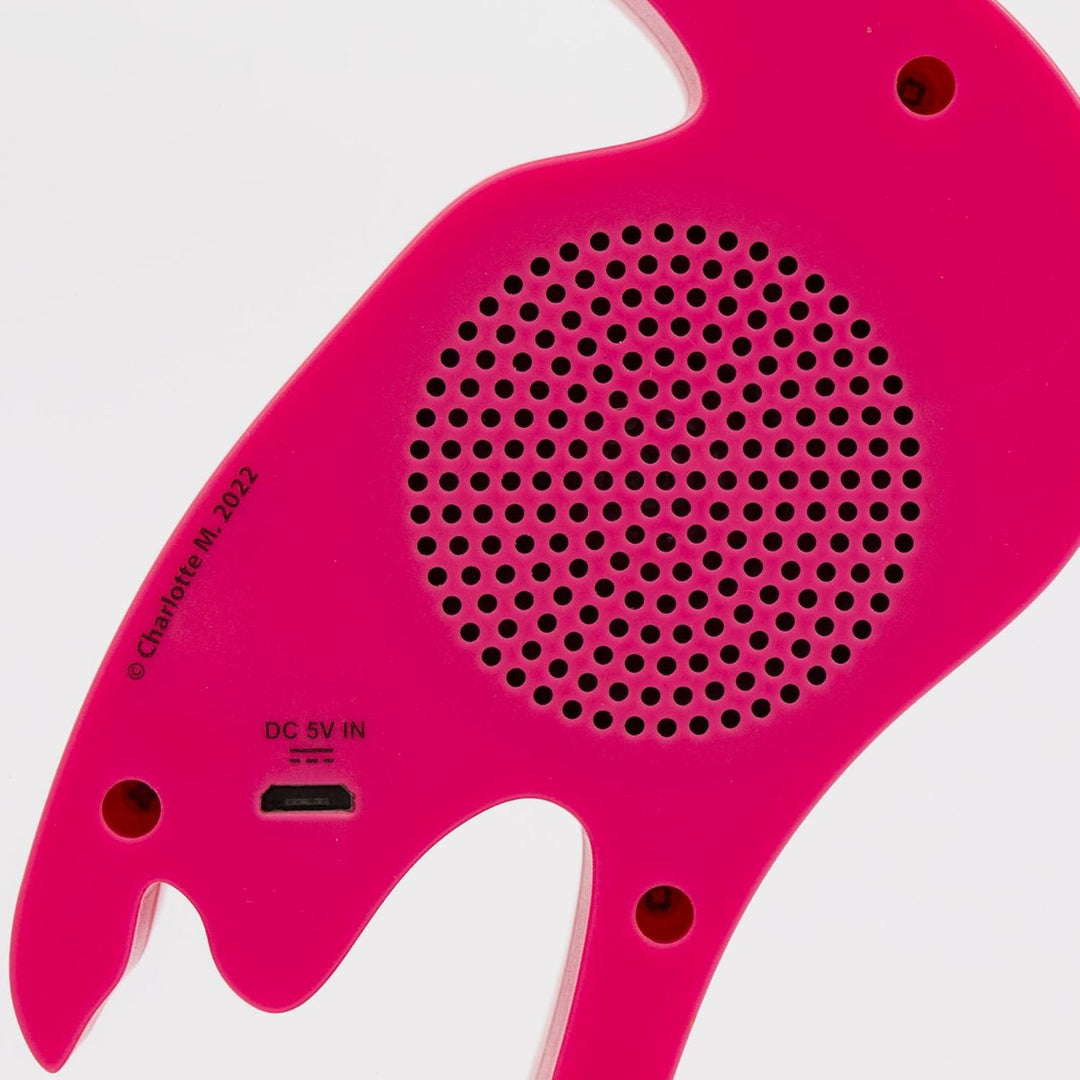 Giochi Preziosi Charlotte M Flamingo CHR08000, tragbarer Bluetooth-Lautsprecher, für Mädchen ab 3 Ja