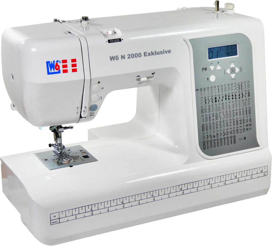 W6 WERTARBEIT W6 N 2000 Exklusive Computer-Nähmaschine-Nähen, Patchen, Quilten (100 Programme)