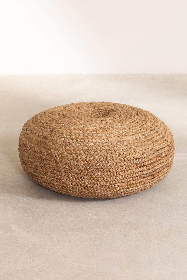 SKLUM Rundes Sitzkissen aus Jute Pilew Ø50 cm, Ø50 Cm