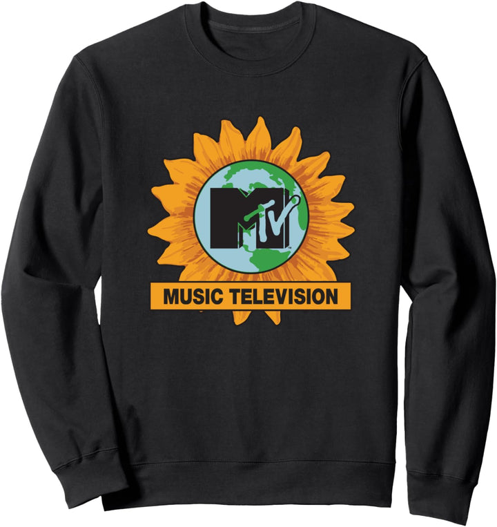 MTV Music Television New York Sunflower Logo Sweatshirt
