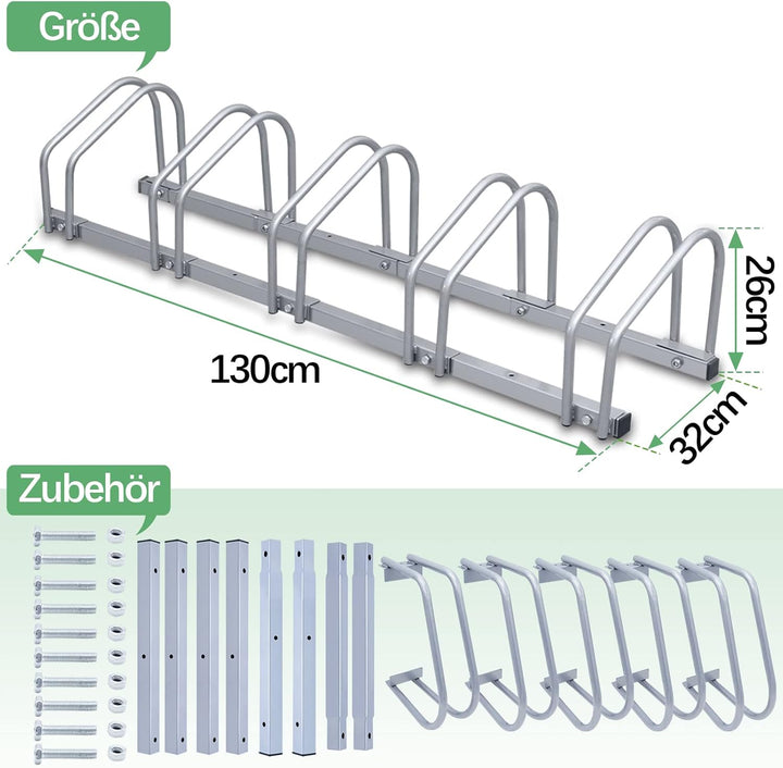 Sonnewelt Fahrradständer Bicycle Stand Boden Aufstellständer Aufstellständer Mehrfachständer Bodenst