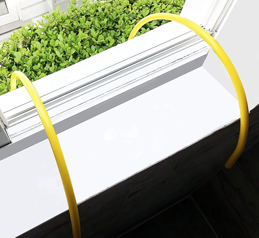 ISOP Fensterhaken für Notleitern, 2 Haken | Haken aus Eisen für Rettungsseilleiter, Set mit Haken fü