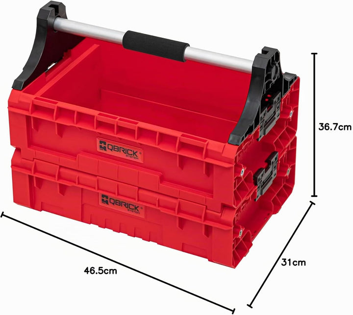 QBRICK SYSTEM Set Griff Erweiterungseinheit Kasten 3 Stück Box Erweiterungsmodul PRO SET Modular Tra