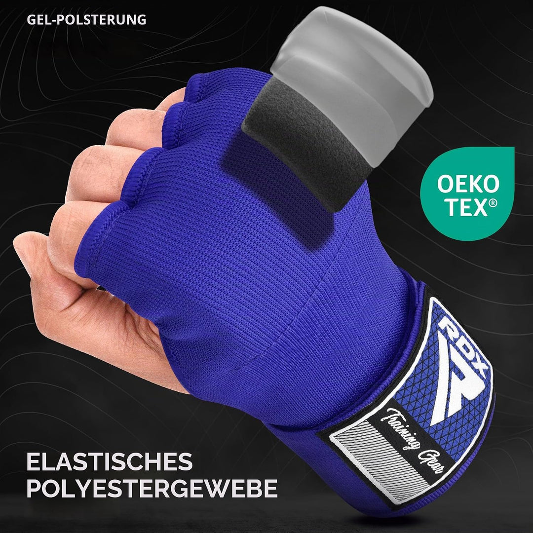 RDX Gel Innenhandschuhe Boxen MMA Muay Thai Training, Elastisch Boxbandagen 100cm Lang Handgelenkban