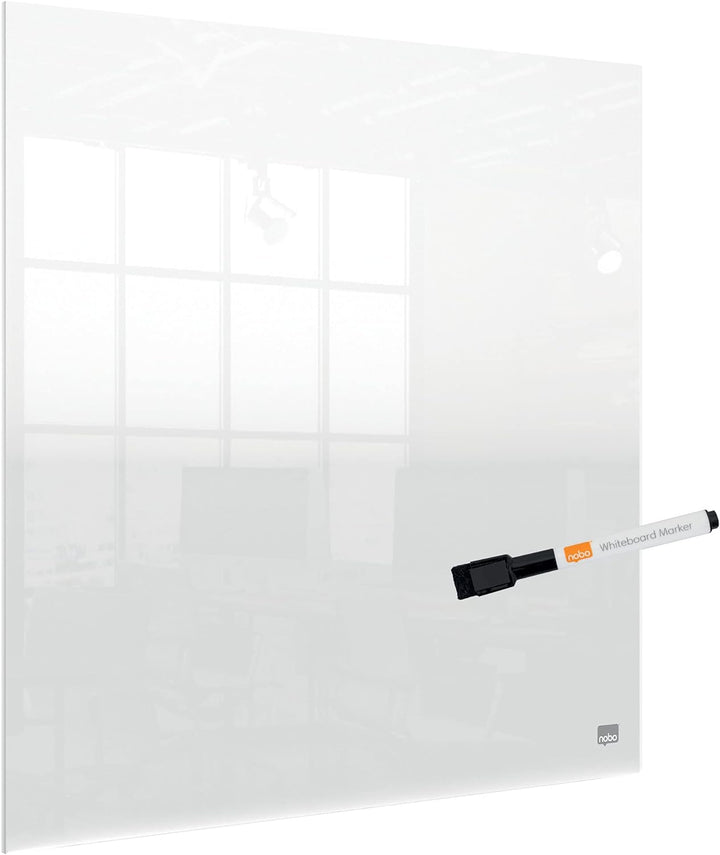 Nobo Mini-Whiteboard für Tisch- oder Wandmontage, Tragbar, Trocken Abwischbares Acrylglas, Rahmenlos