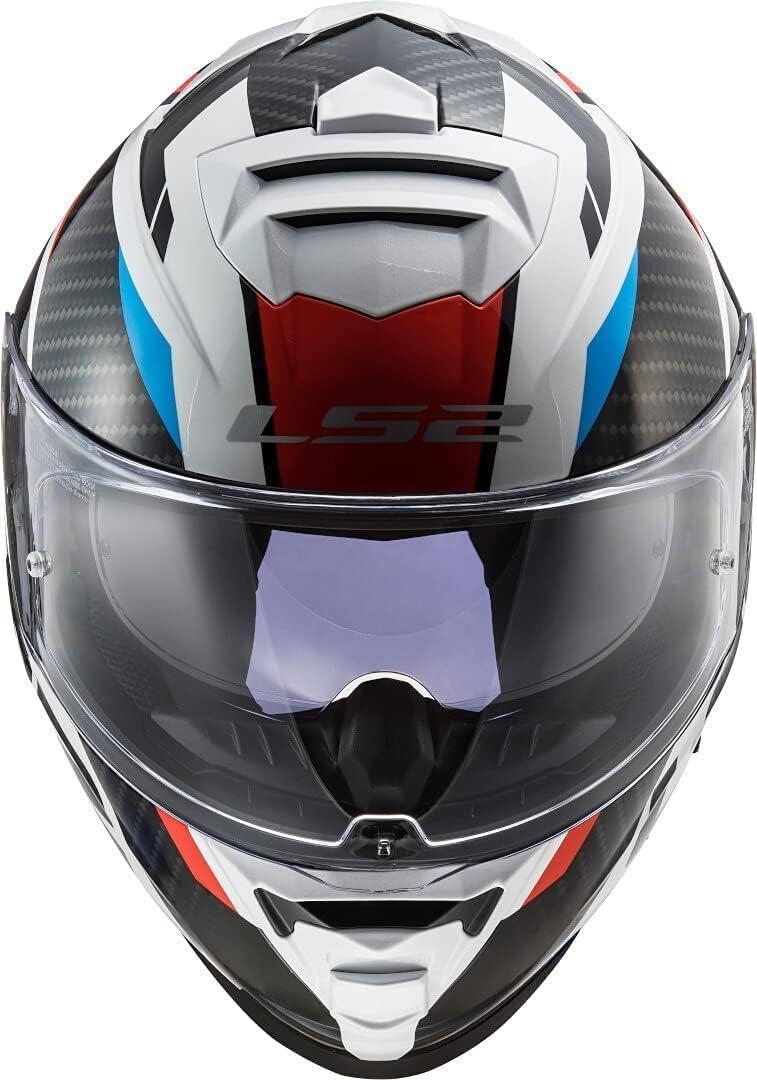 LS2 Motorradhelm FF800 STORM RACER RED BLUE, Schwarz/Weiss/Rot/Blau, L L Schwarz/Weiss/Rot/Blau, L S