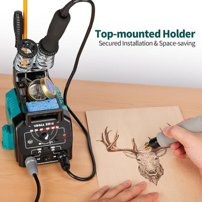 YIHUA 939-III brandmalerei 2 Brennschleife stifte 2-IN-1 Holz Brennpeter mit 10 Holzbrennstift Spitz