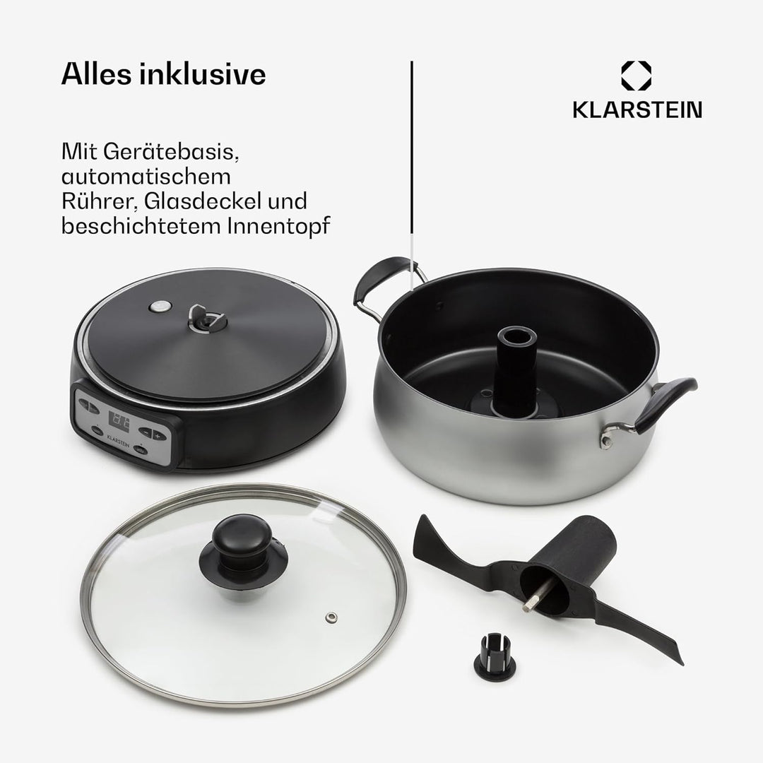 Klarstein Jam Session Marmeladen- und Geleekocher, 1000W, 2 Automatikprogramme, einstellbare Kochzei