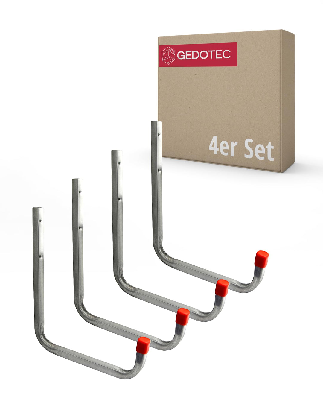 Gedotec Wandhaken Garage Metall-Haken Werkstatt | Schwerlast-Gerätehalter 250 x 300 mm | Befestigung