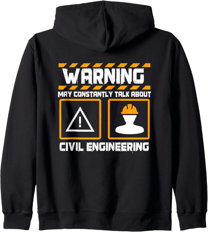 Civil Engineer Engineering Design On Back Of Clothing Kapuzenjacke
