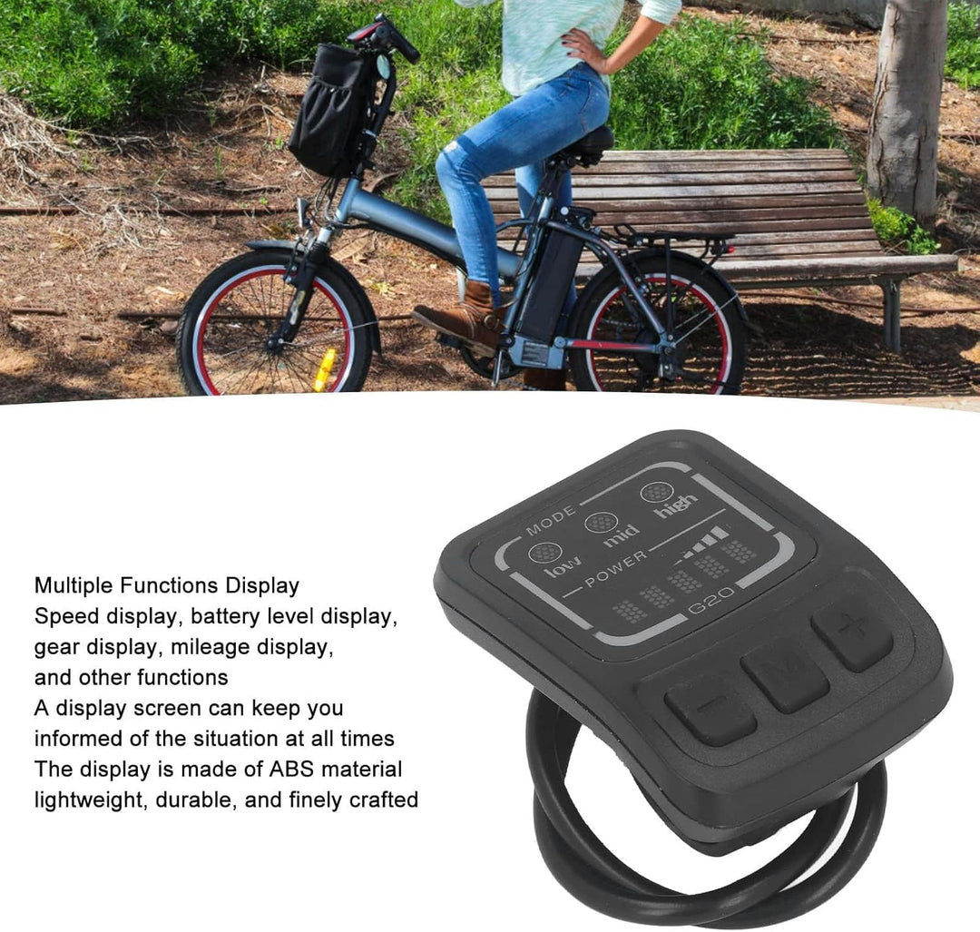 G20 F Elektrofahrrad-LED-Display, Ebike-LCD-Display-Bedienfeld mit regenfester Schnittstelle, multif
