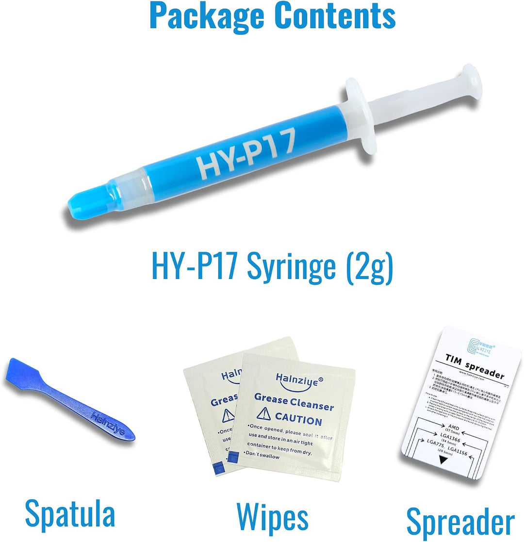 HY-P17 Wärmeleitpaste 2g – Extreme Performance Thermal Paste 17,3 W/mK – Für High-End CPU/GPU, Übert