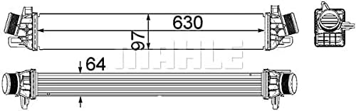 MAHLE CI 259 000P Ladeluftkühler BEHR PREMIUM LINE