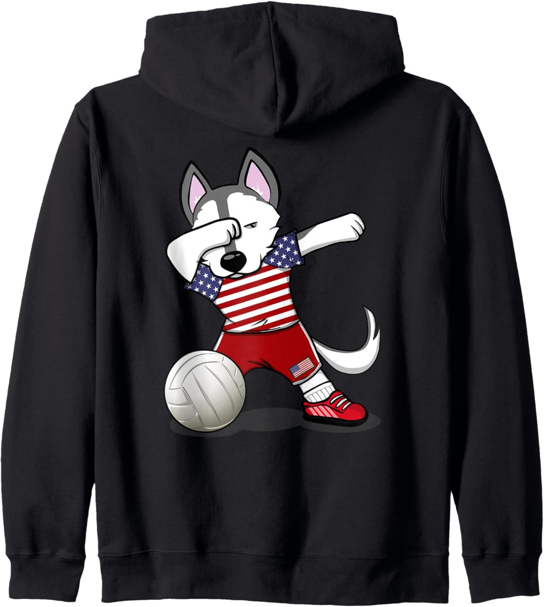 Husky Vereinigte Staaten Volleyball - Amerikanische Flagge Kapuzenjacke