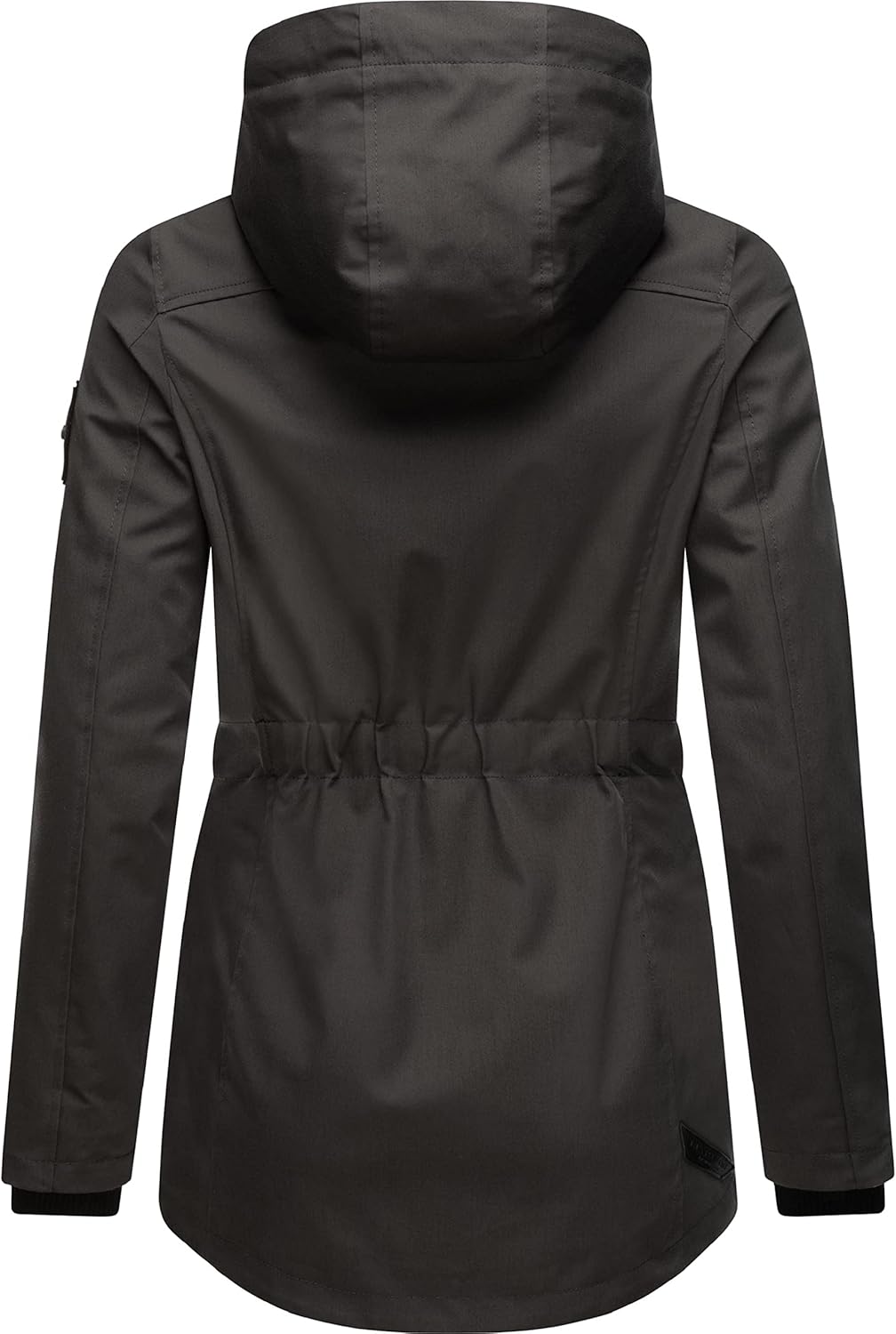 MARIKOO Damen Leichter Übergangsparka mit Kapuze Babetaa Prc XS Anthracite, XS Anthracite