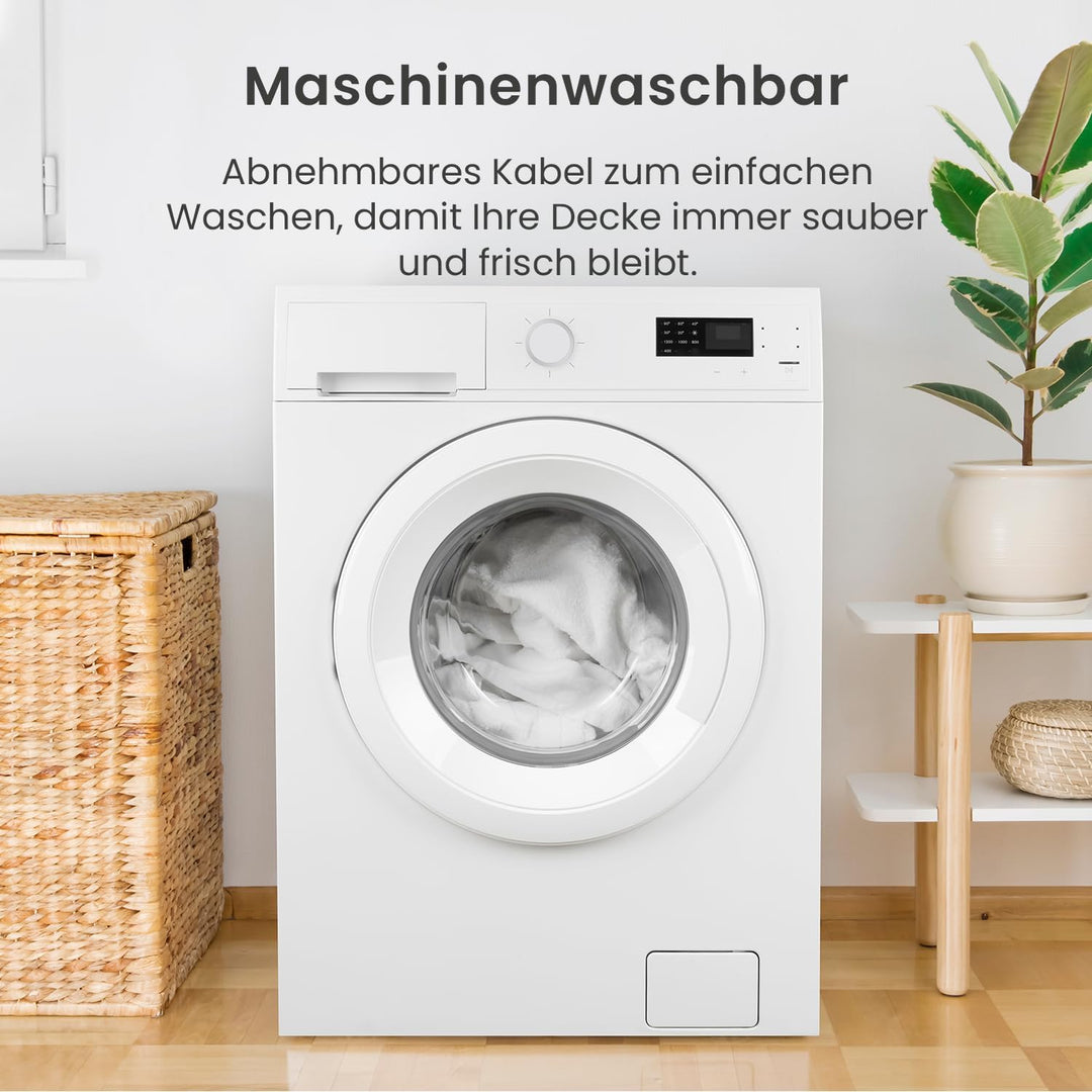 Cosi Home Wärmeunterbett - 150x80cm Premium Wärme-Unterbett mit integriertem Sicherheitssystem und Ü