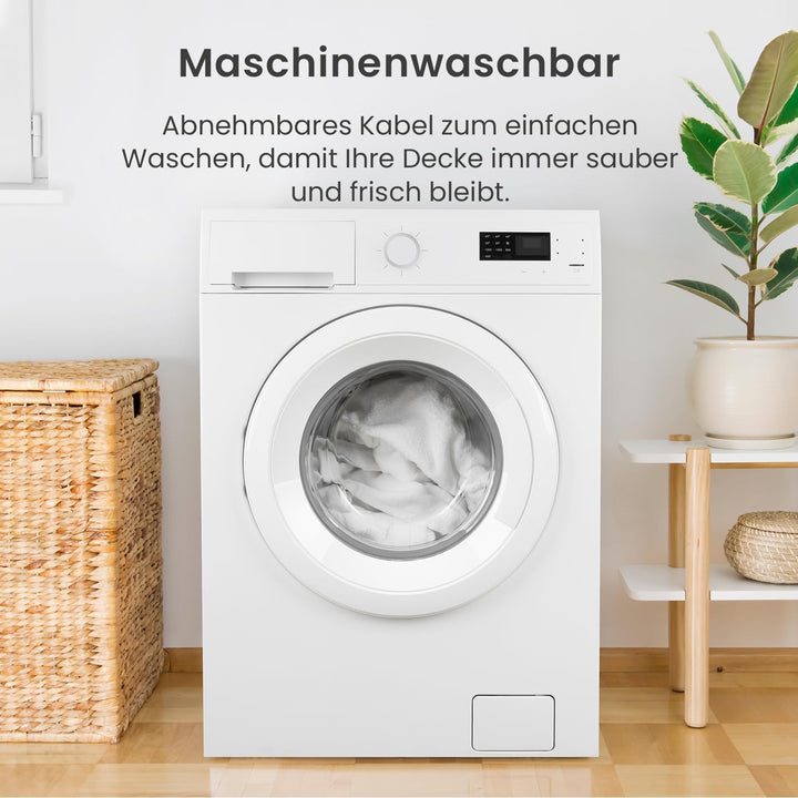 Cosi Home Wärmeunterbett - 150x80cm Premium Wärme-Unterbett mit integriertem Sicherheitssystem und Ü