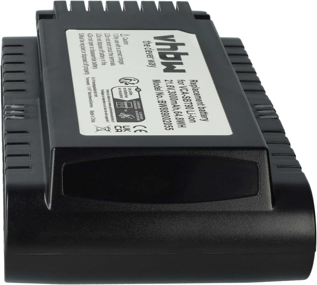 vhbw Akku kompatibel mit Samsung VS20T7536T5/EN, VS20T7538T5/SH, VS20T7562R5/EG Staubsauger Schwarz