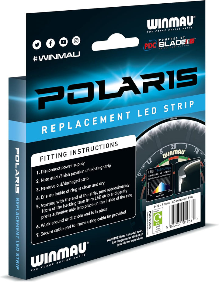 Winmau Polaris Dartscheibe Licht und Zubehör LED-Paket, LED-Paket