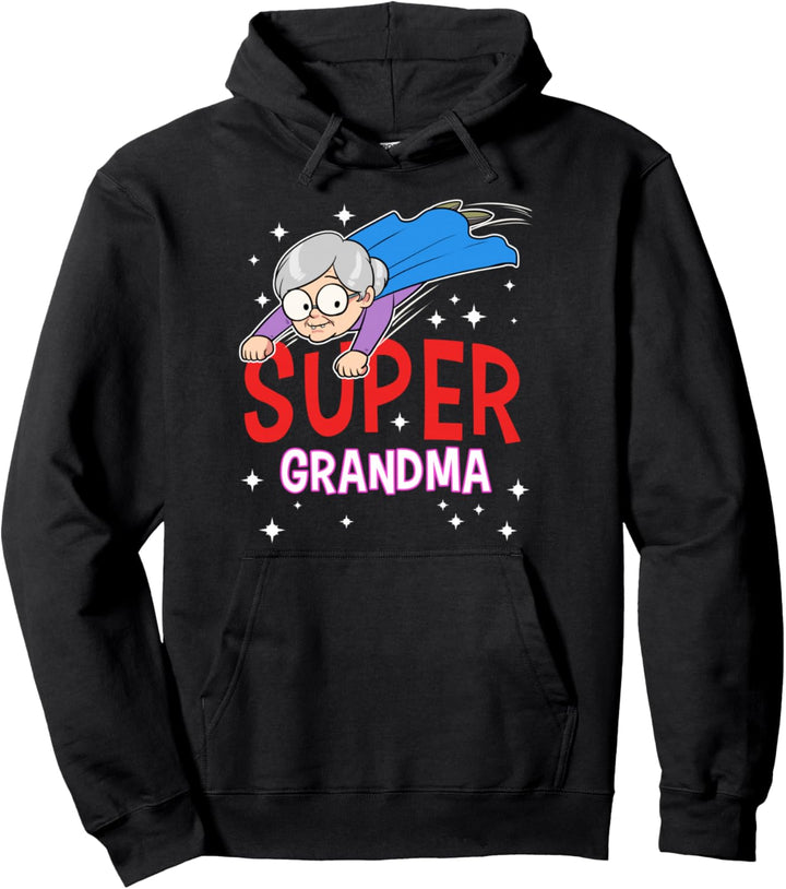 Super Oma Superheld Omi Grossmama Nana Heldin Pullover Hoodie