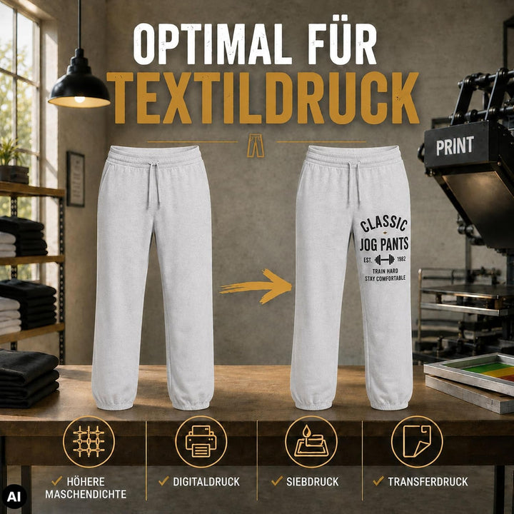 Fruit of the Loom 1er/ 2er Set Jogginghose S-M-L-XL-XXL Herren Jogpants XL 2x Schwarz Elastisch + 1