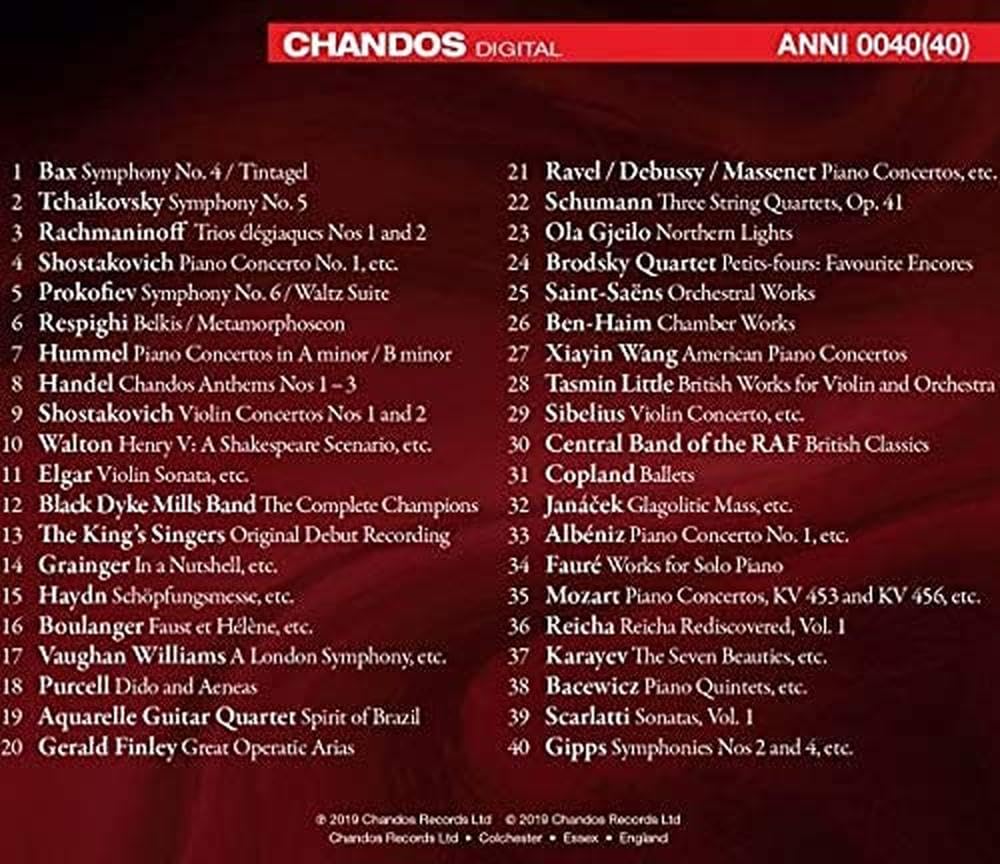 Landmarks - 40 Years of Chandos, Audio-CD