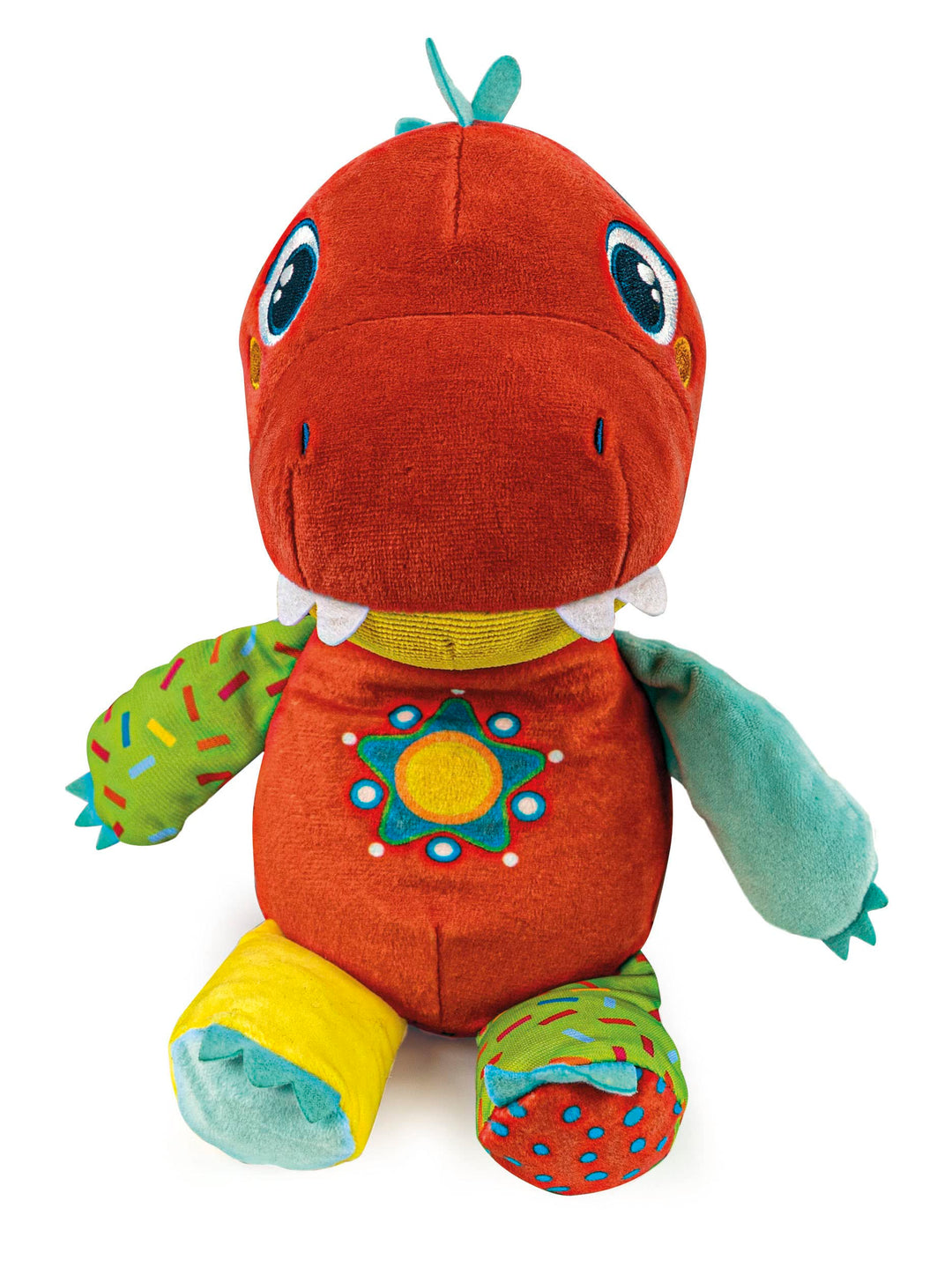 Clementoni - Milo Il Mio Dinosaurier-Plüschtier Multisensorische Entwicklung, interaktiv, pädagogisc