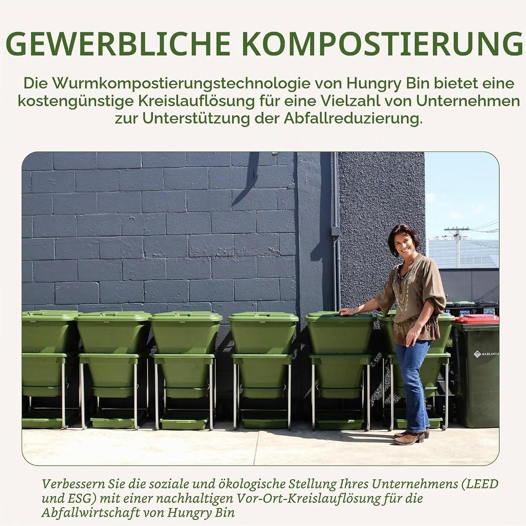 Hungry Bin Wurmkomposter für reichhaltige Vermicompost