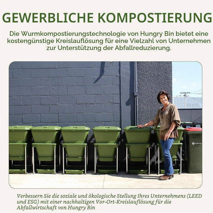 Hungry Bin Wurmkomposter für reichhaltige Vermicompost