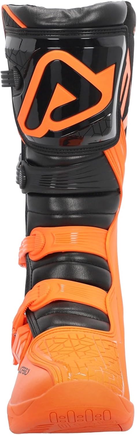 Acerbis Mens Stivale X-Team Blu/Bianco T.46 Motorcycle Boot 43 EU Orange Schwarz, 43 EU Orange Schwa