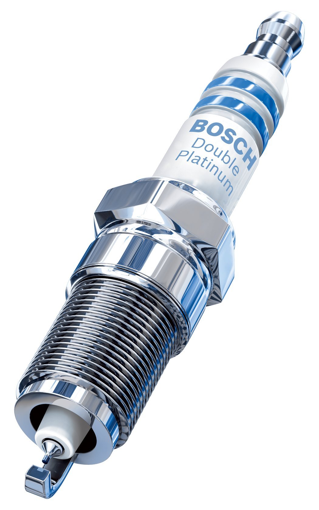 Bosch 8182-10PK Doppel-Platin-Zündkerze, bis zu 3 x längere Lebensdauer für ausgewählte Audi & VW (1